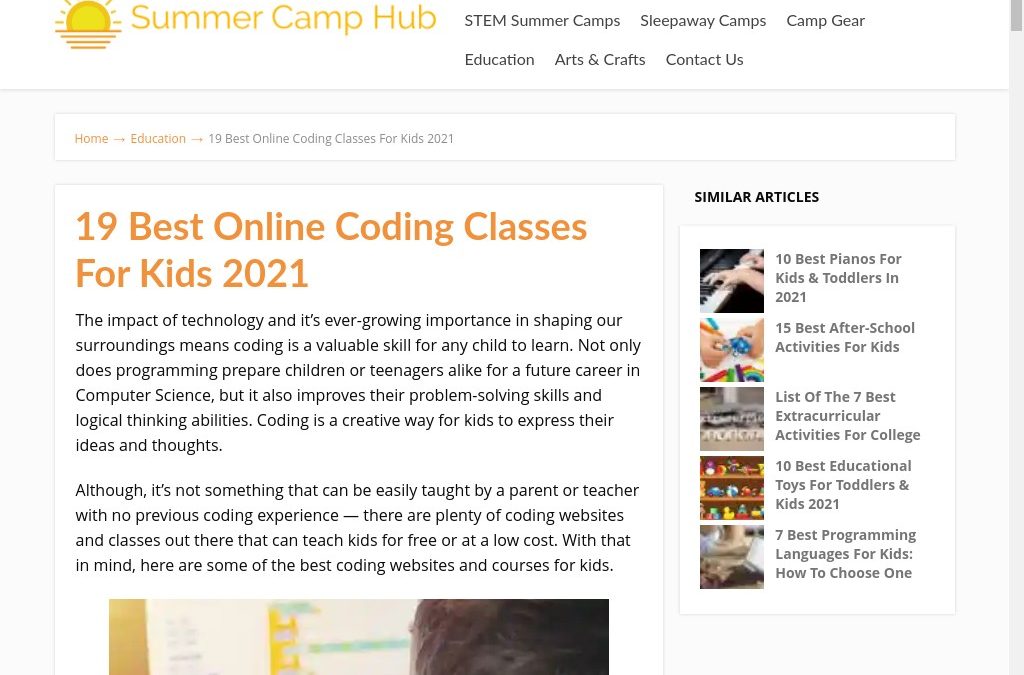 Online Coding Classes 2021