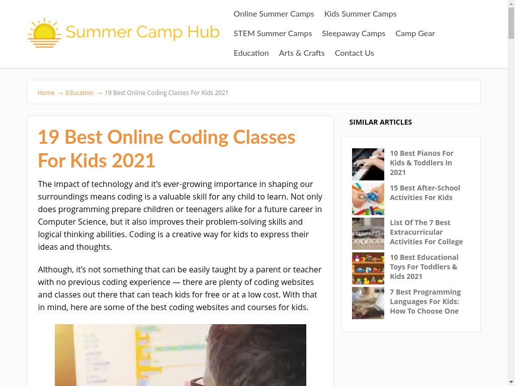 Kids Coding classes